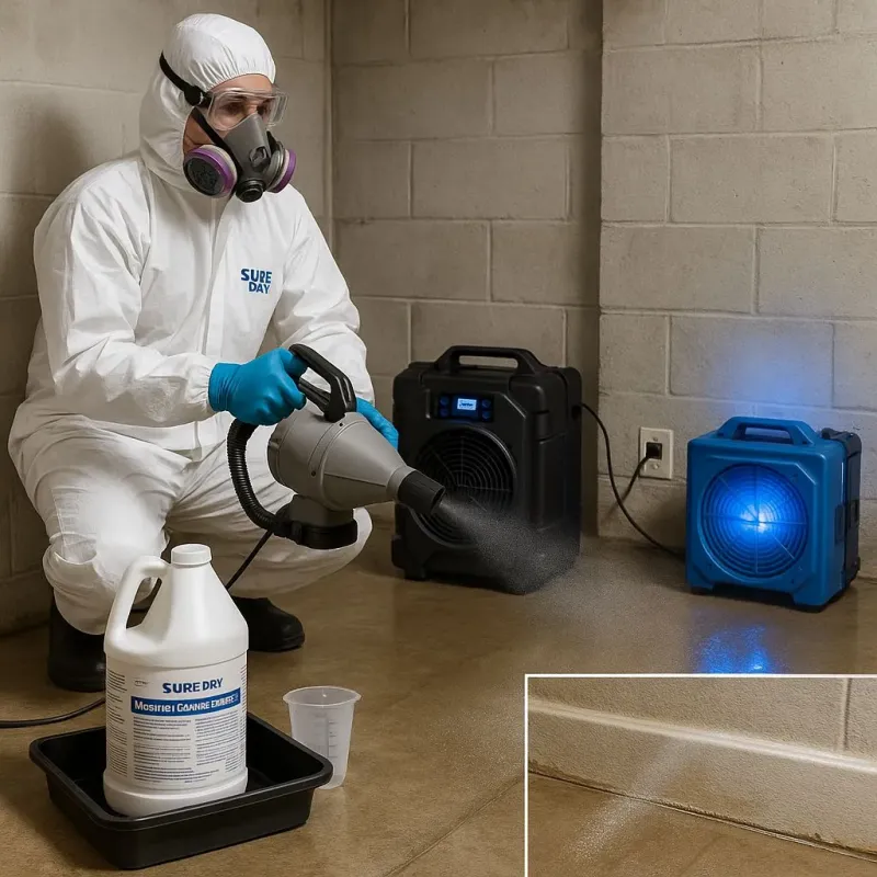 Sanitization and Odor Removal process in Northbridge, MA